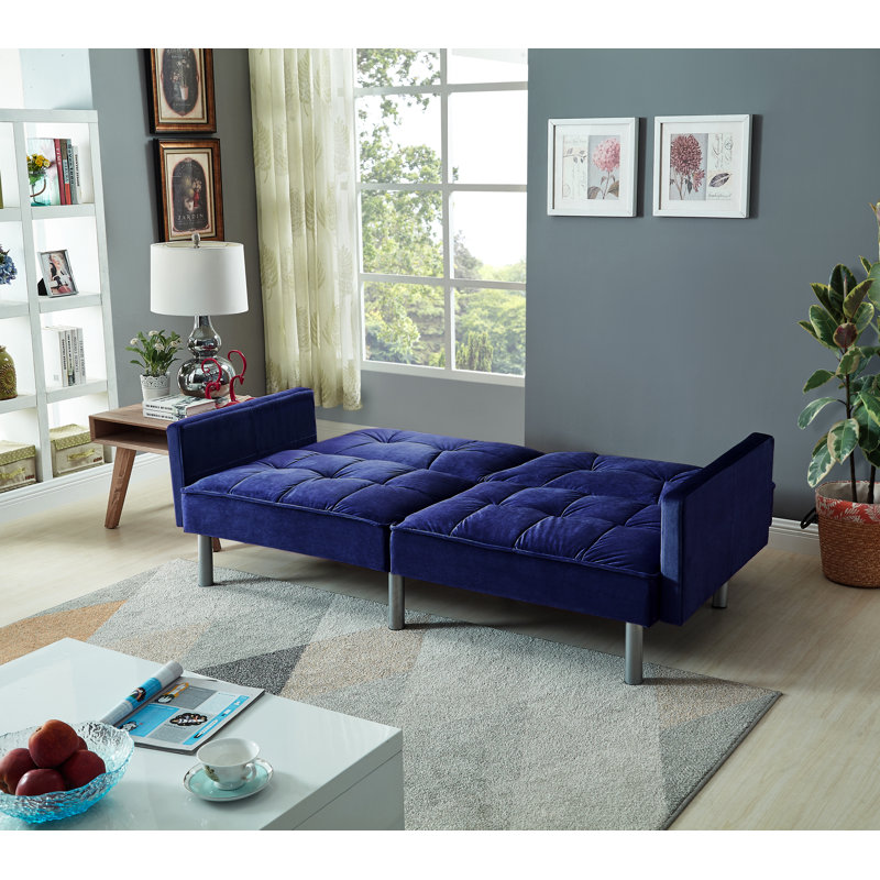 Mercer41 Hemphill Velvet Sleeper Sofa & Reviews